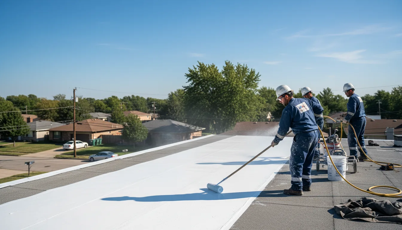 Commercial roof coating in Cookson, OK near me